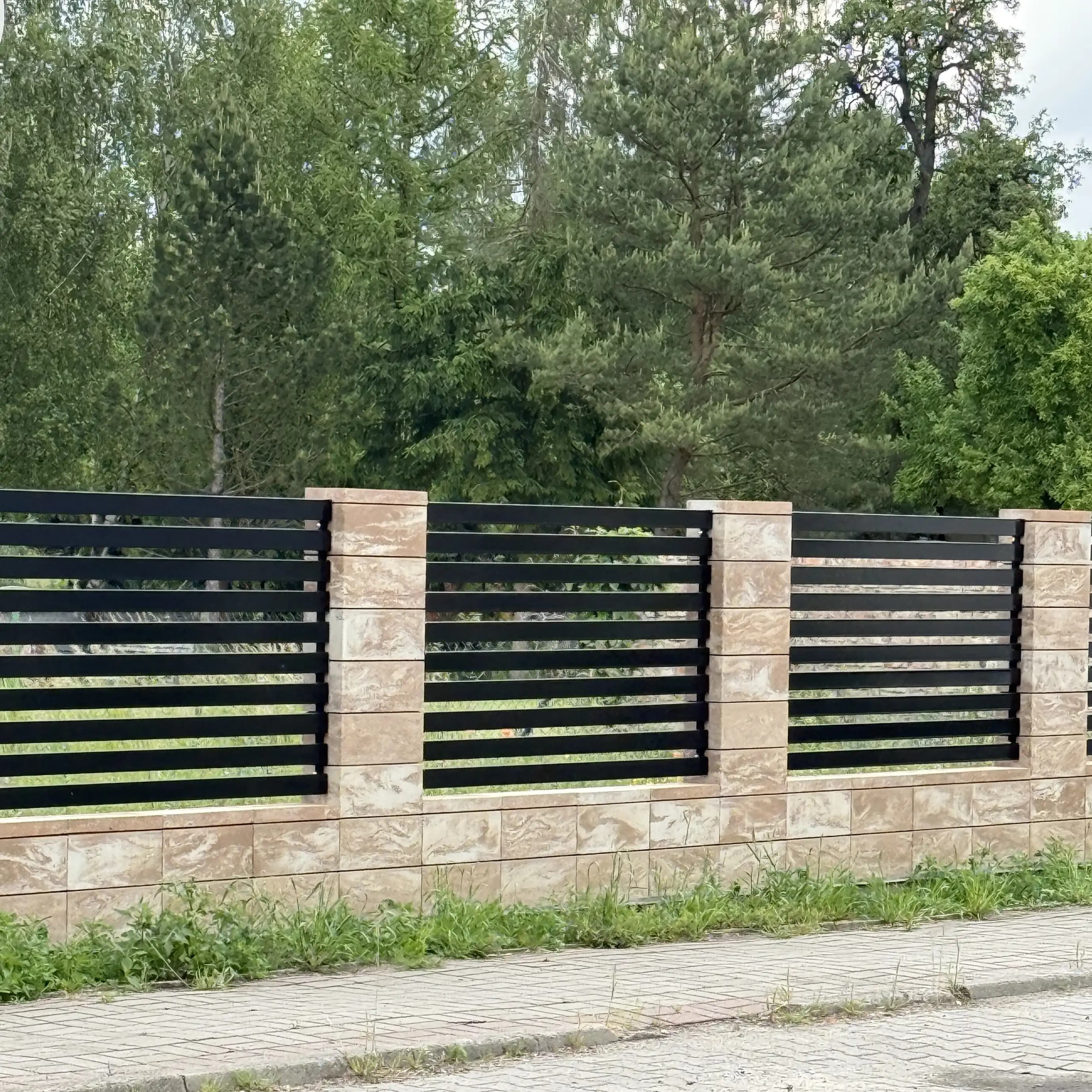 Nowoczesne ogrodzenie stalowe 2025