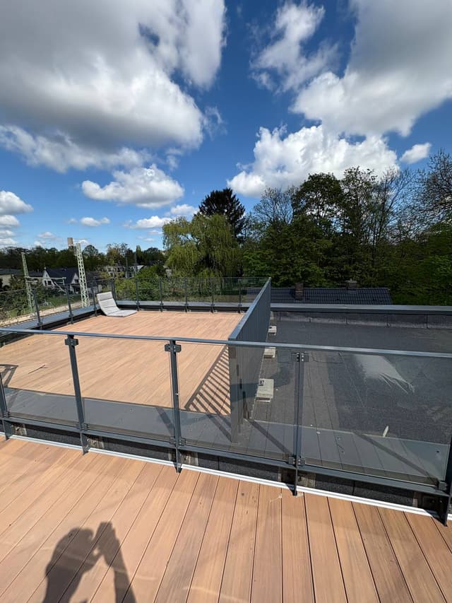 Balustrada stal/szkło
