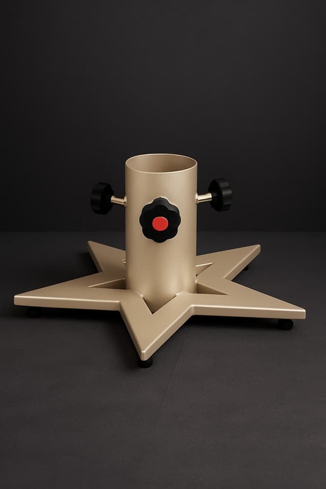 Stalumo Premium – Christmas Tree Stand Star – Champagne – Small